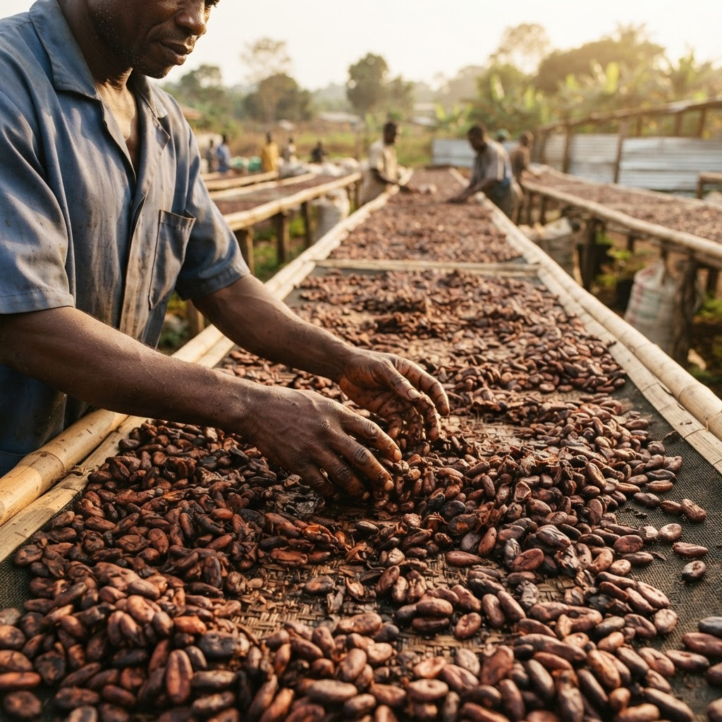 Illustration de cabosses de cacao