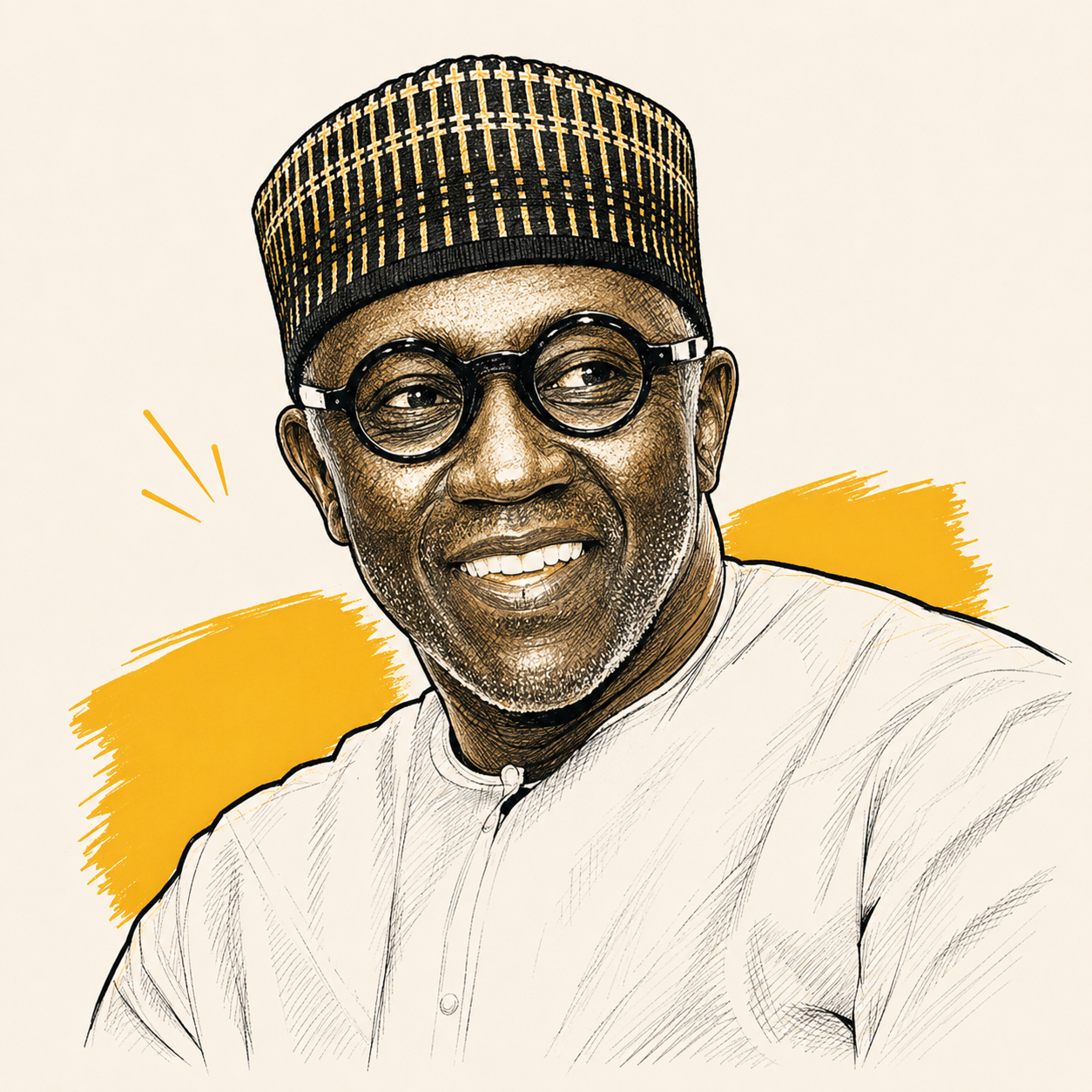 Portrait illustré d'Amadou Diaw