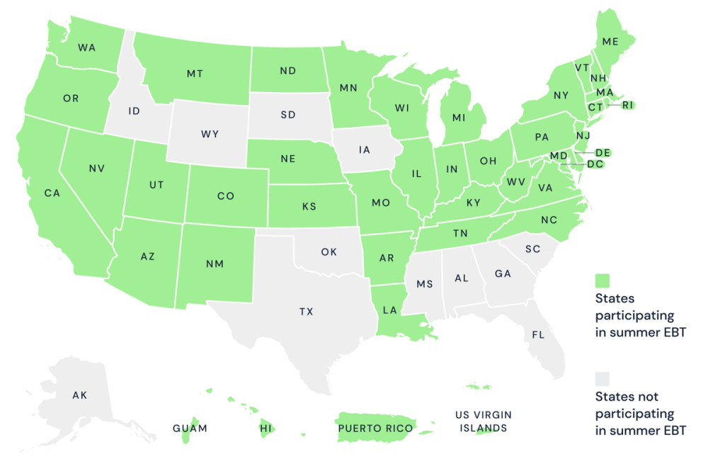 Summer EBT 2024 (SUN Bucks) with timeline for 16 states Providers