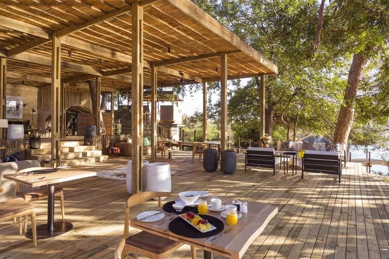 The lodge is about 30 minutes from the town of Victoria Falls 