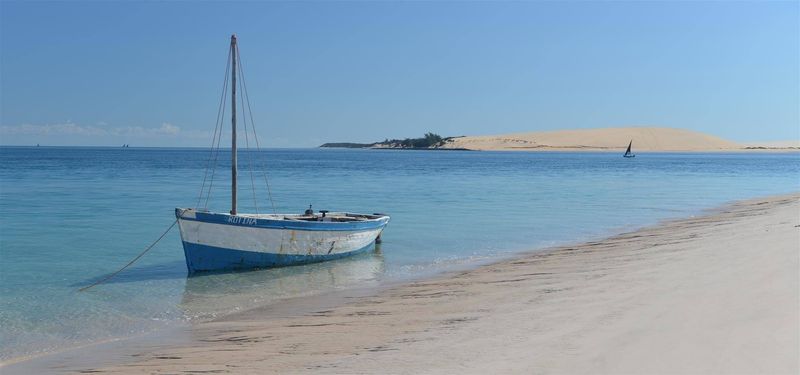 As águas tranquilas das Ilhas Bazaruto