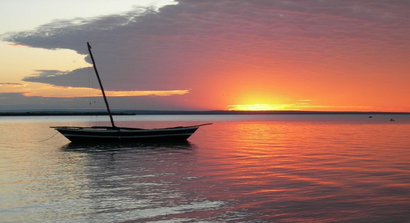 A picturesque sunset in the Quirimbas Archipelago