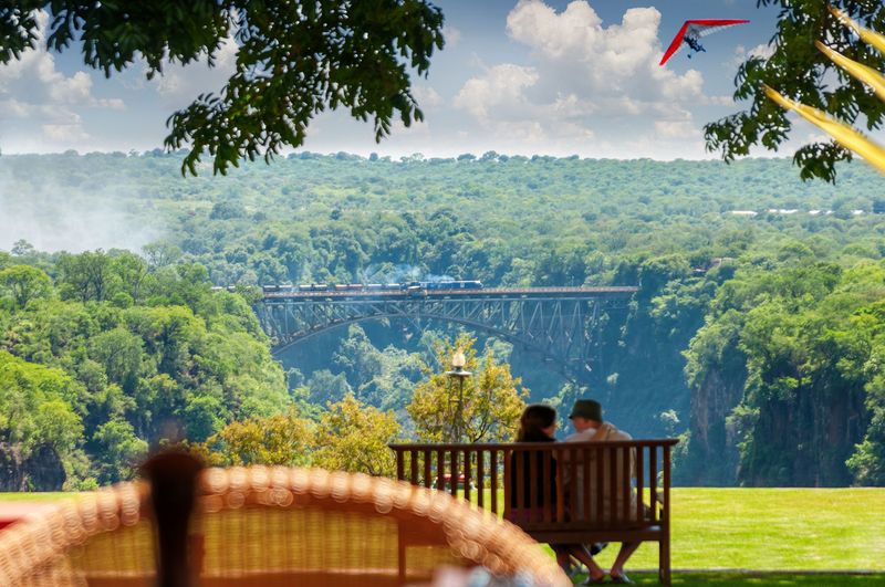 View of the Victoria Falls bridge