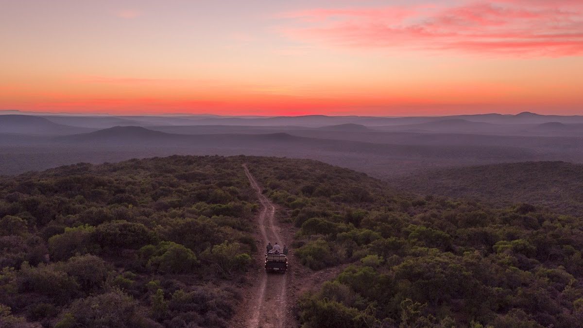 Un drone au-dessus de l'Afrique
