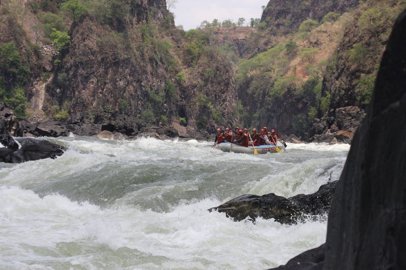 White-water rafting with Wild Horizons in Zimbabwe during the low-water season