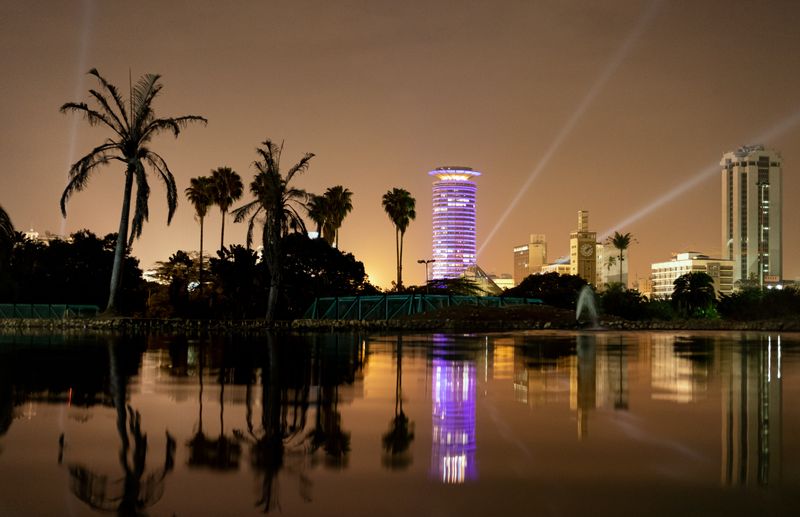 Nairobi by night.