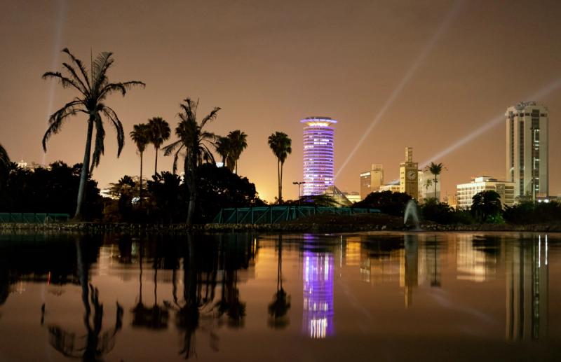 Nairobi by night.