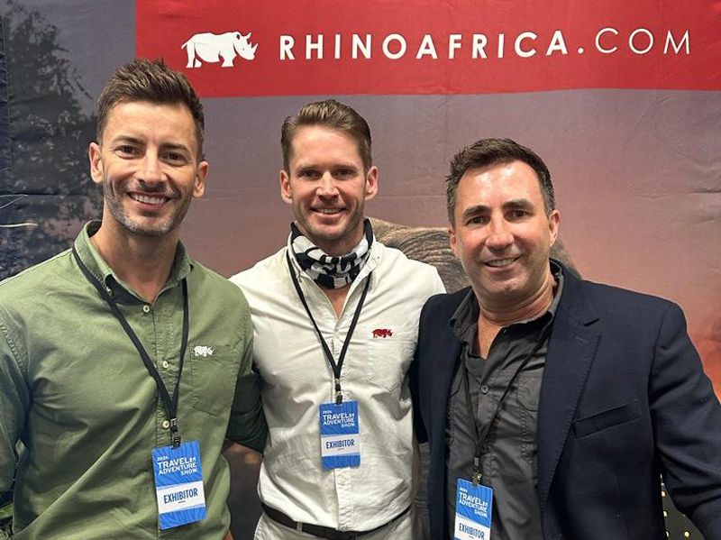 David Ryan, Luke Lalin and Dawid Minne at the New York Travel and Adventure Show 2024