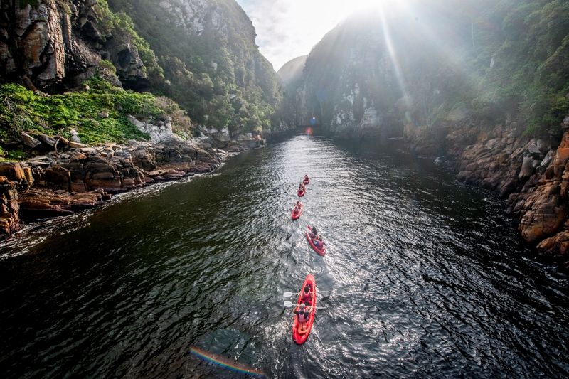 Kanufahren auf dem Storms River im Tsitsikamma Nationalpark