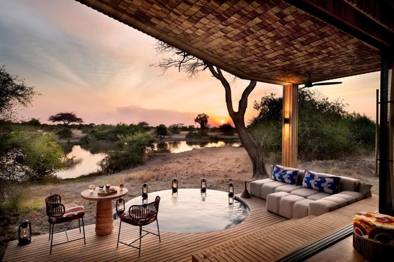 Die luxuriöse &Beyond Grumeti Serengeti Safari Lodge