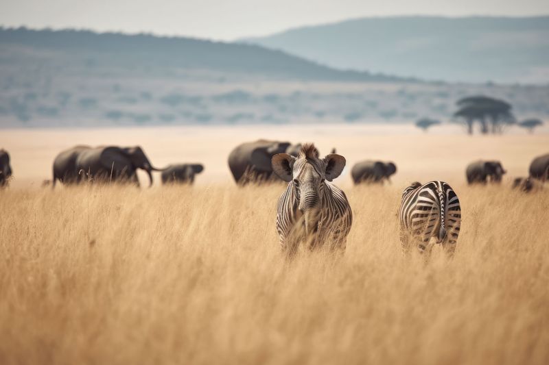 Elefante de aspecto inusual, ¿o es una cebra?