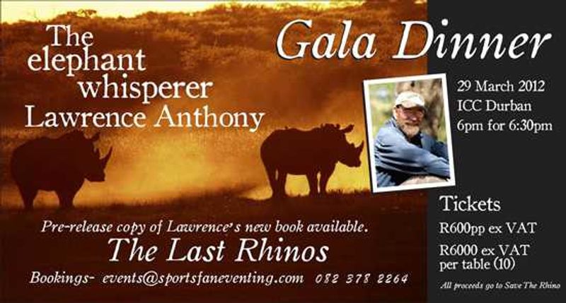 Gala dinner details