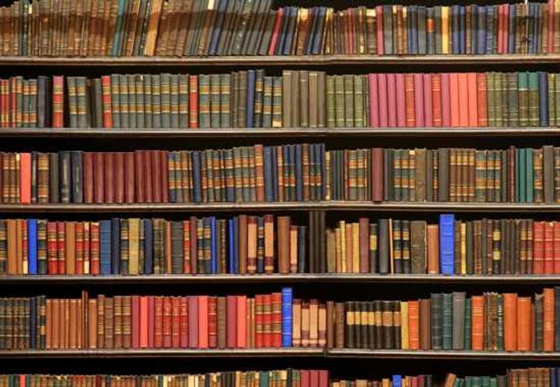 Fully packed book shelf