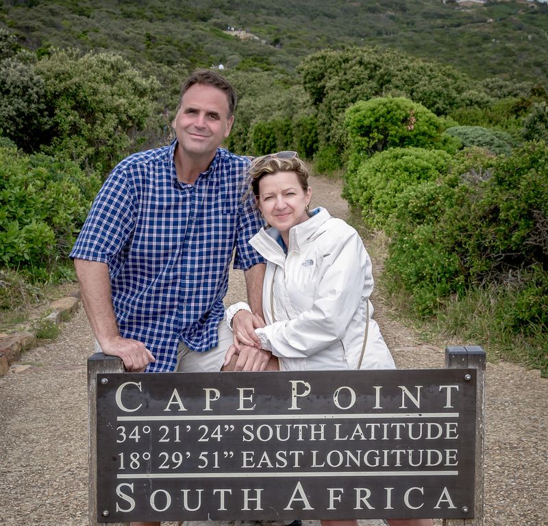 Alex (left) and his wife