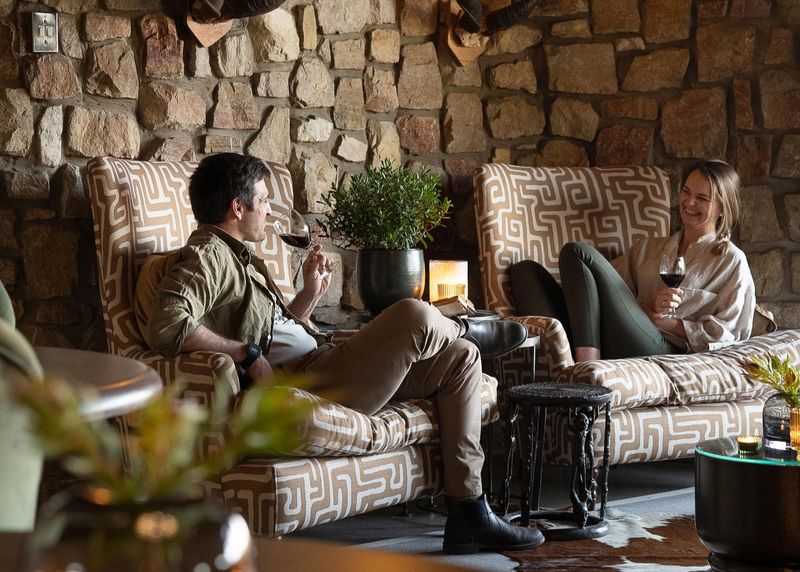 Couple enjoying each others company in one of the best lodges for couples 