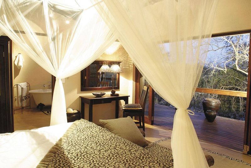 Vacances romantiques à Sabi Sand en Afrique du Sud pour un voyage safari de luxe. 