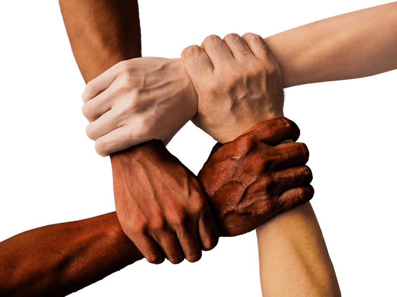coloured hands