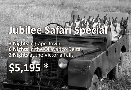 Jubilee Safari Special - Cape Town, Delta, Vic Falls!