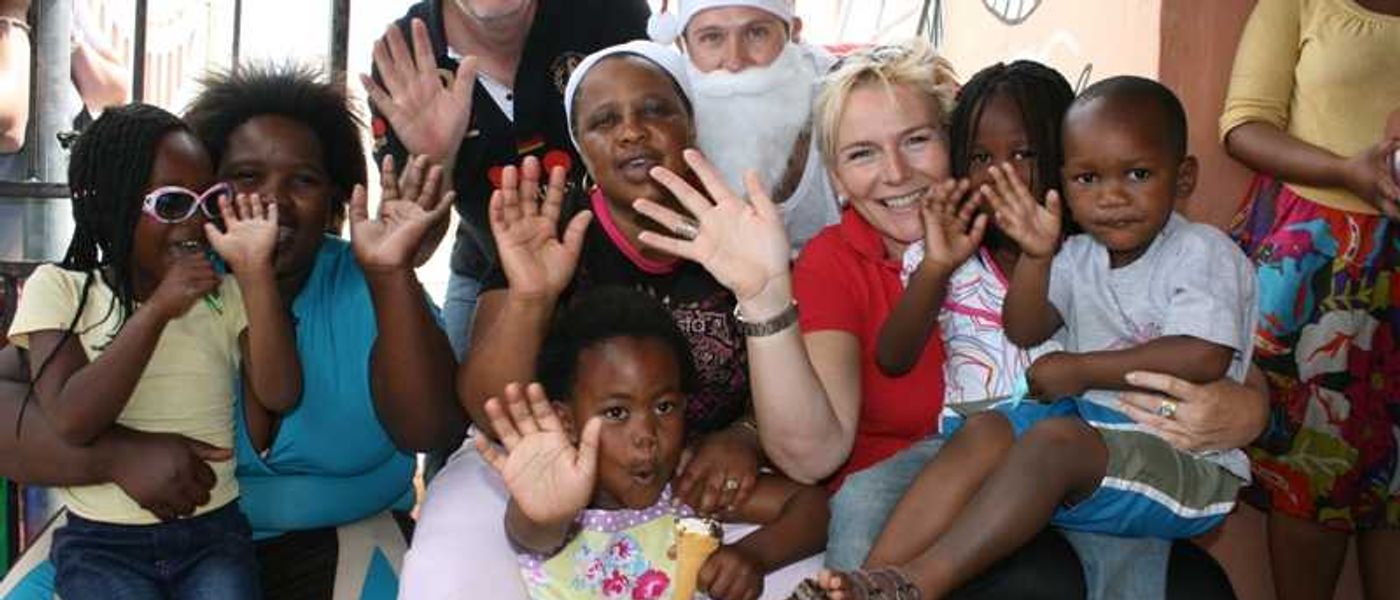 Der Weihnachtsmann im Township