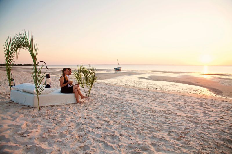 Watch Africa's sunset from the comfort of the beach
