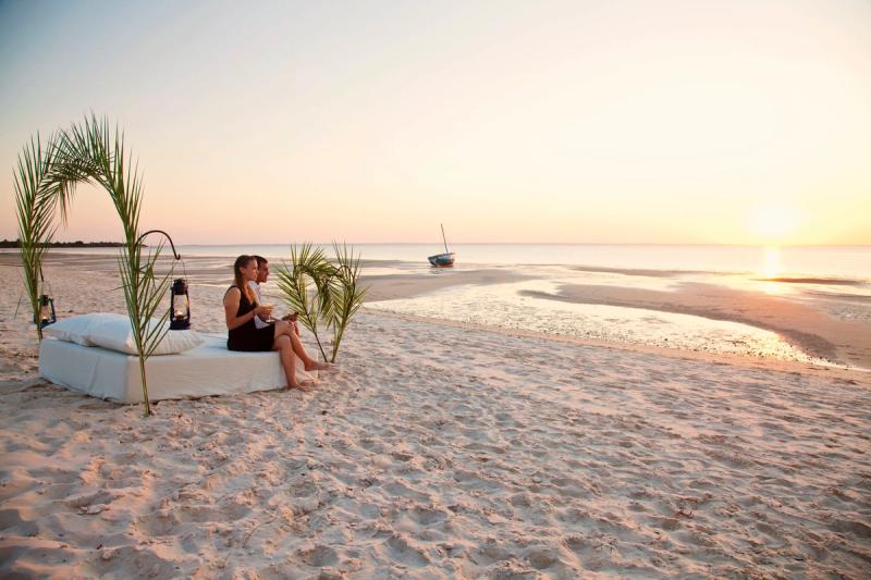 Watch Africa's sunset from the comfort of the beach
