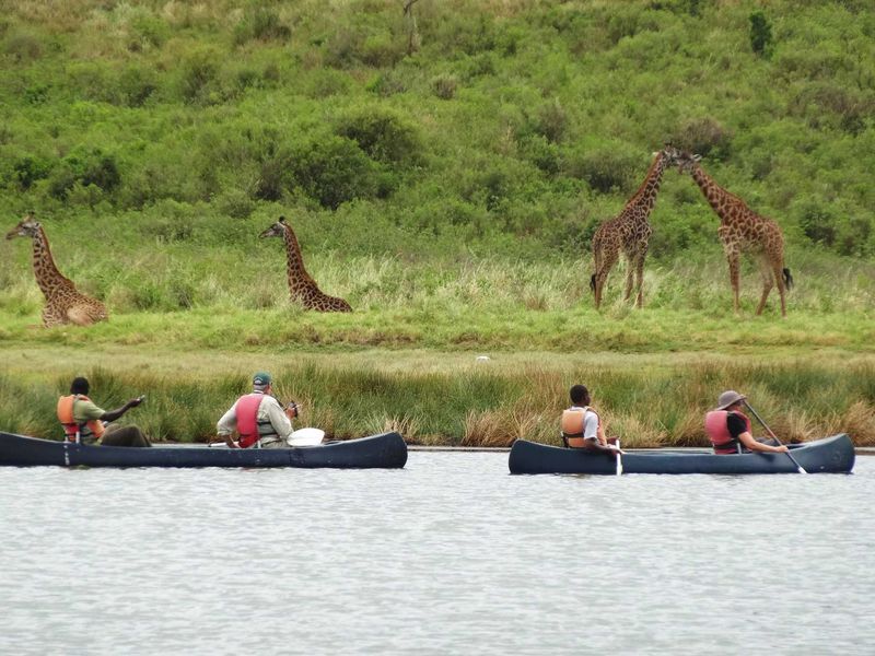 Canoeing on Lake Momella - Arusha National Park