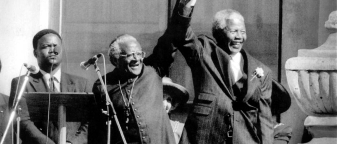 Human Rights Day : Portraits de Nelson Mandela et Desmond Tutu