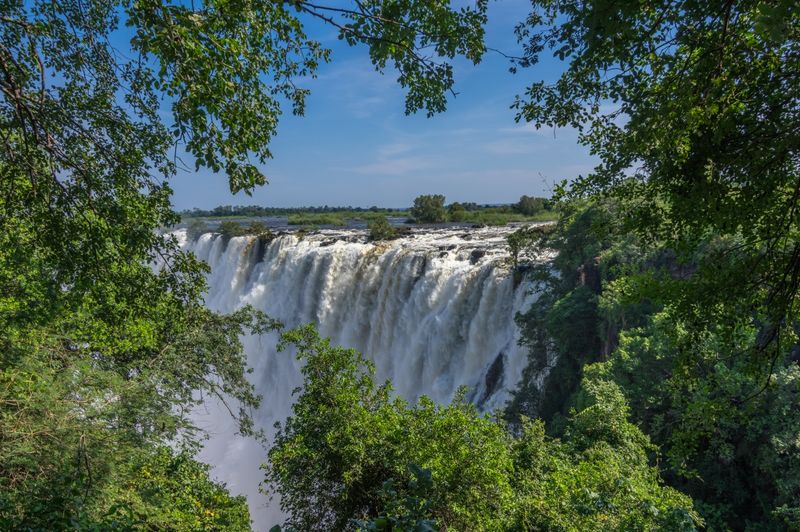 Die Victoria-Fälle in Simbabwe