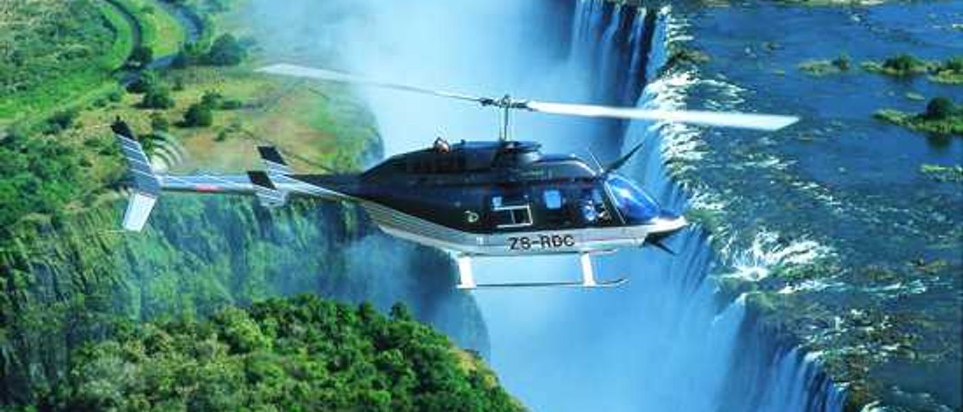 Up In The Air - Helicopter Over Africa