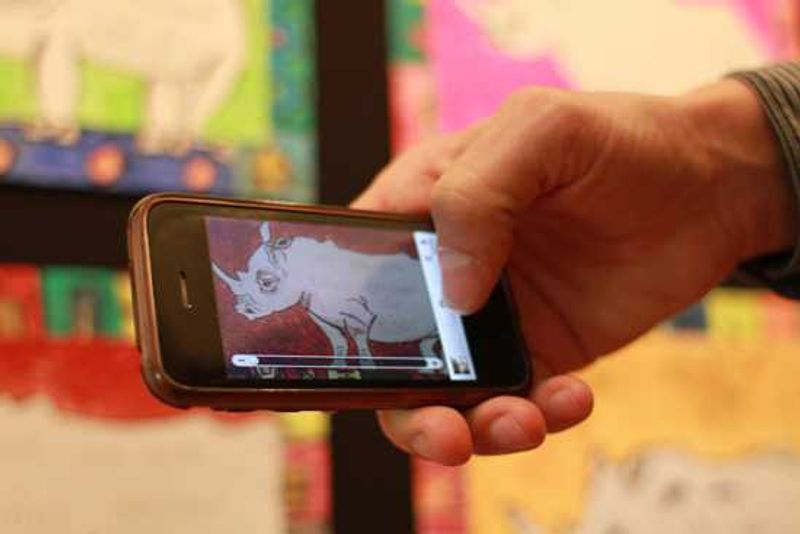 Rhinos caught on camera