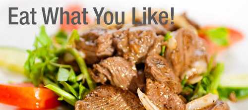 Eat what you like and let the food fight it out inside.
