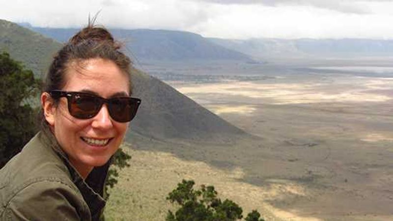 Geraldine at the Gorongoro Crater