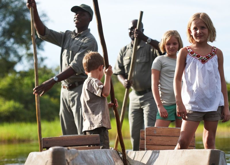 Eine Familiensafari im Okavango Delta