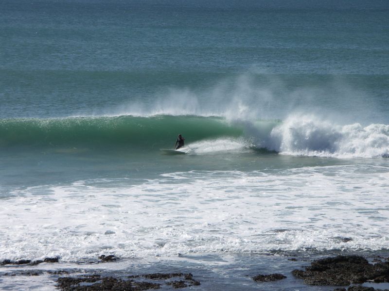 Jeffreys Bay beach - surfer