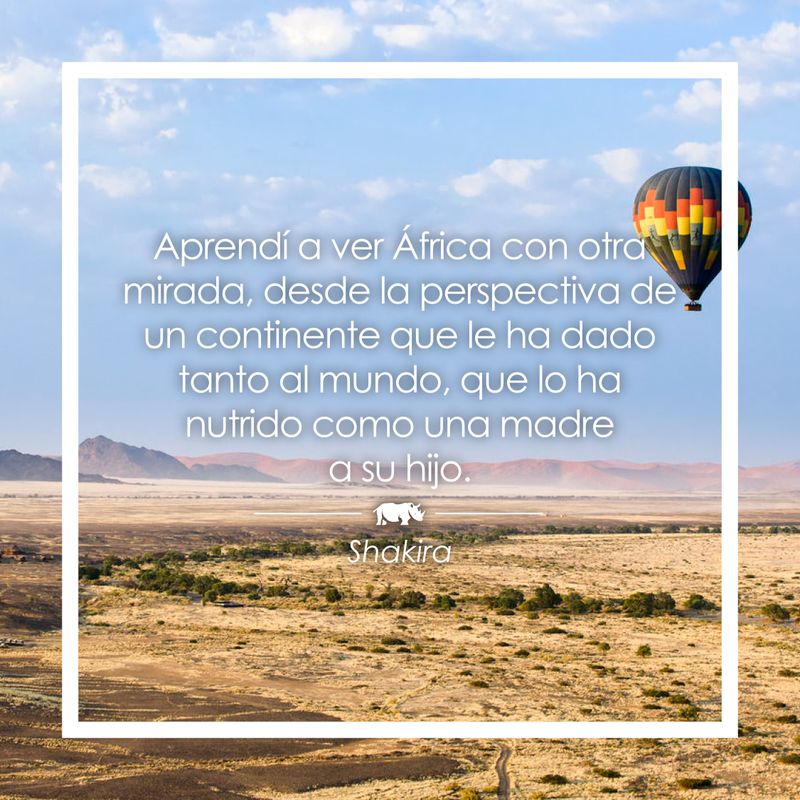 Frase sobre África de Shakira