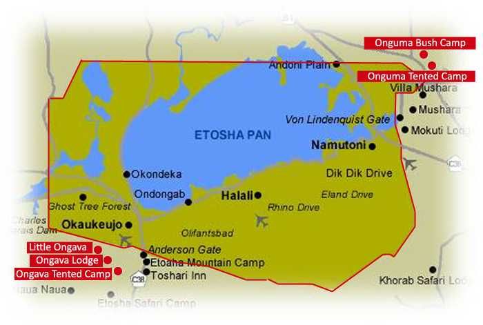 Etosha Map