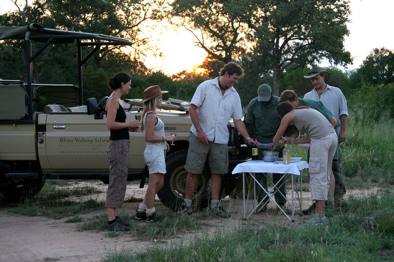 Enjoying a bush break while on Safari in the Kruger National Park
