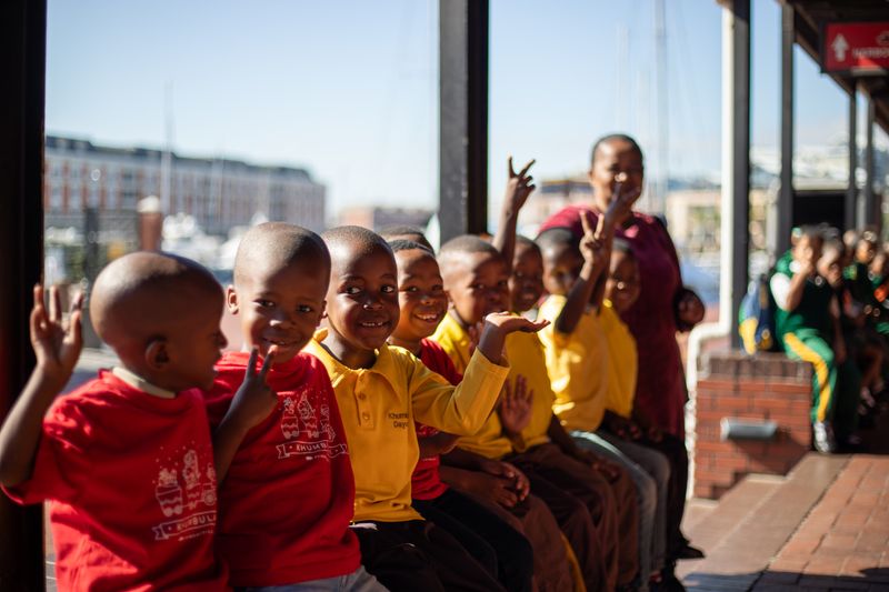 Khumbulani's Grade R students were so excited for their first visit to the aquarium