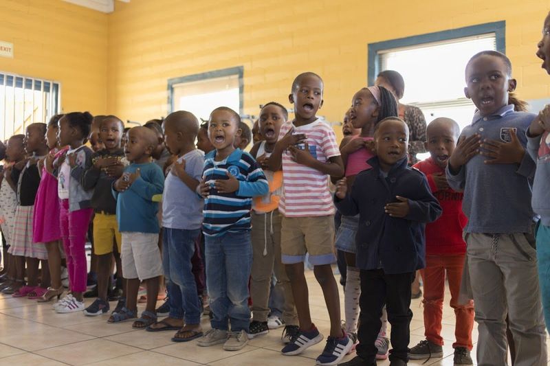 Singing to us at Khumbulani