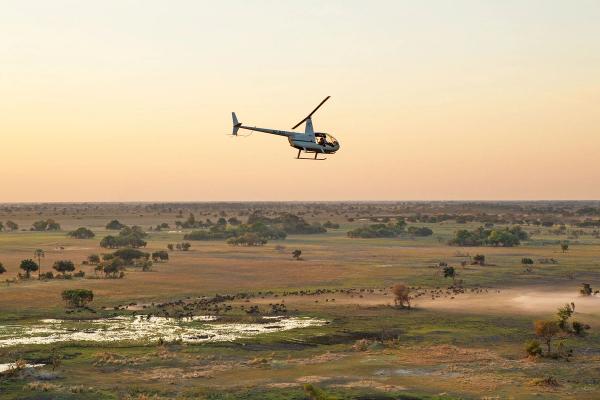 Traumhafte Helikopterflüge in Afrika