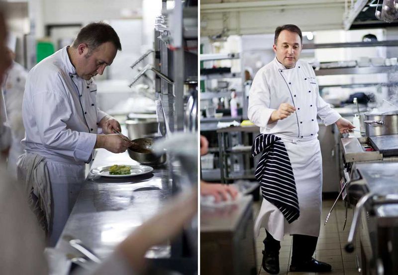 Chef Rudi Liebenberg in the kitchen