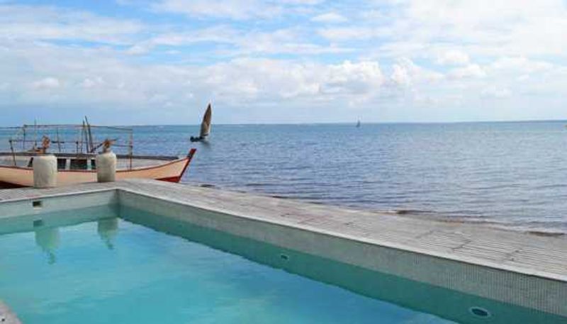 Take a dip in the lodge swimming pool