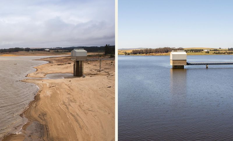Wasser in Kapstadt aktuell: Theewaterskloof 2018 und 2020