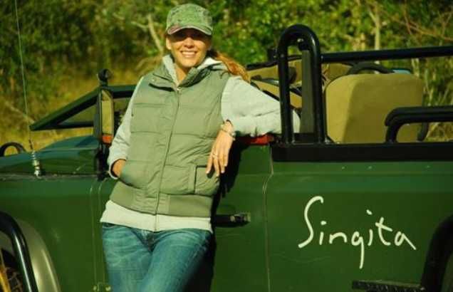 Bianca on safari with Singita