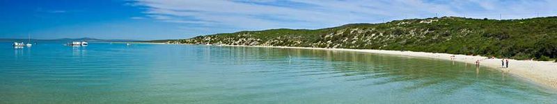 Azure water of the Langabaan Lagoon