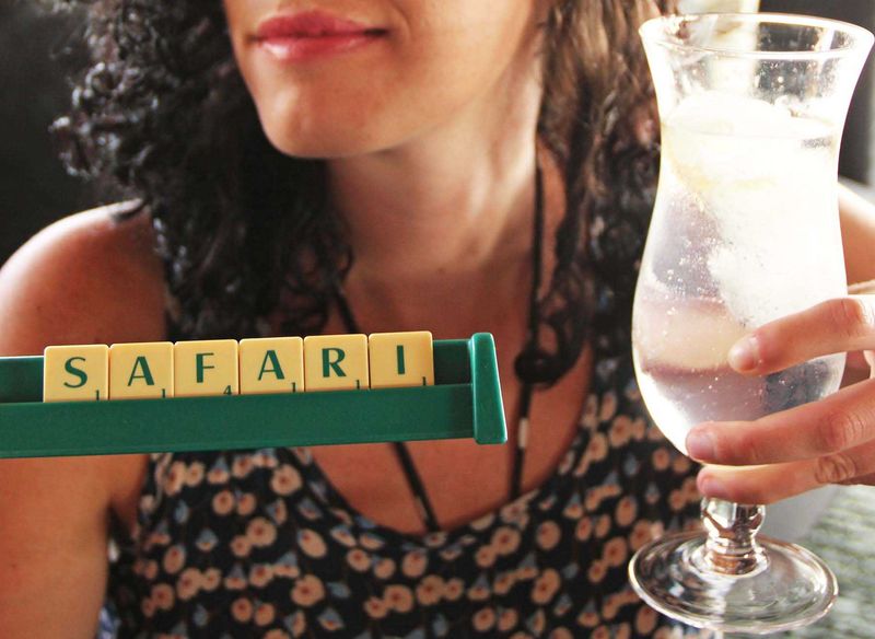 Nothing like a G&T over a game of scrabble