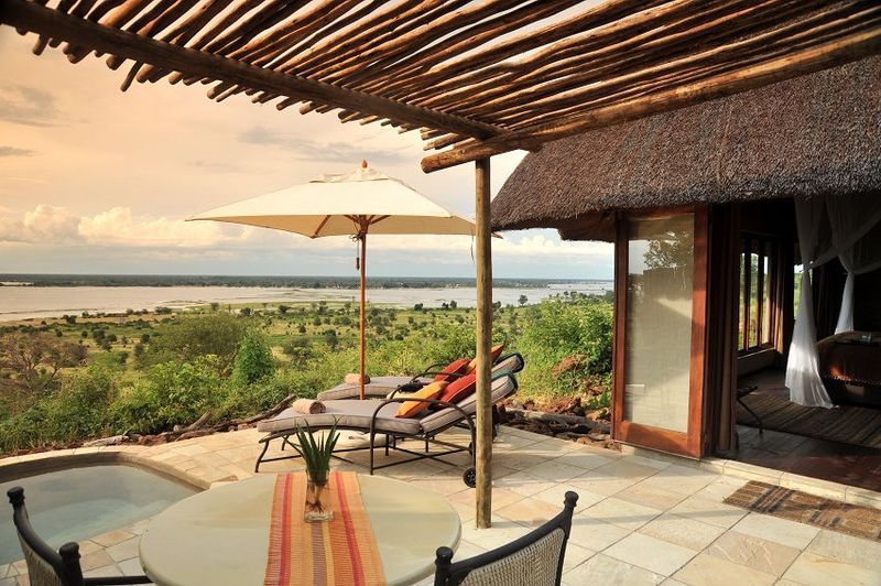View from deck at Ngoma Safari Lodge