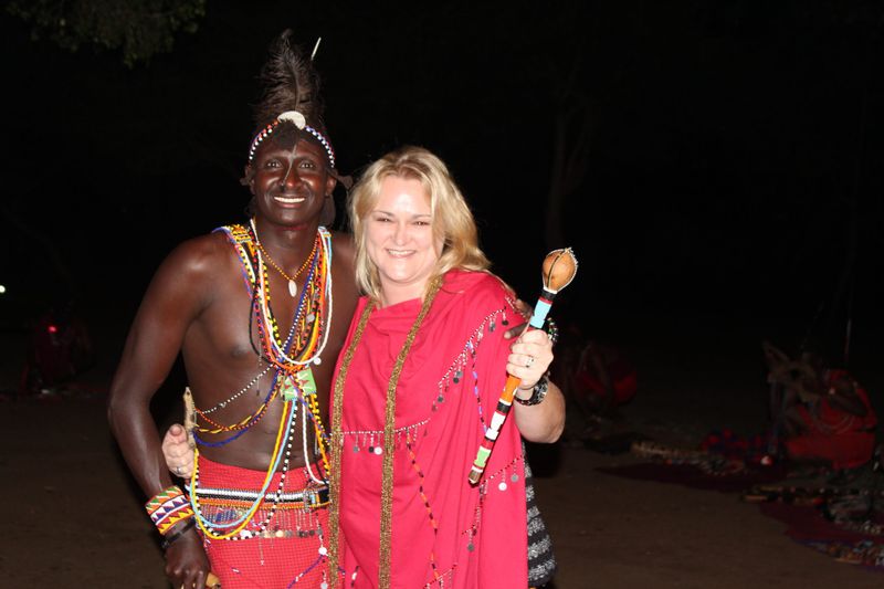 Jeanne Crous on safari