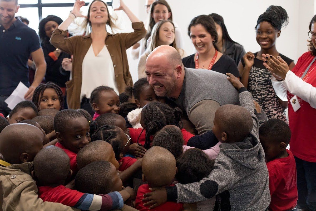 Celebrando el Día de Nelson Mandela con los niños de Khumbulani