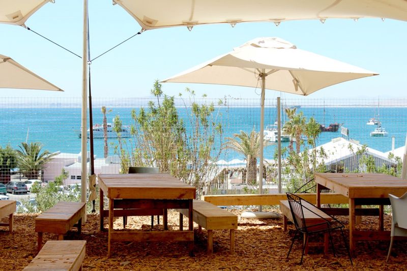 The beautiful sea view from the Oranjezicht Market